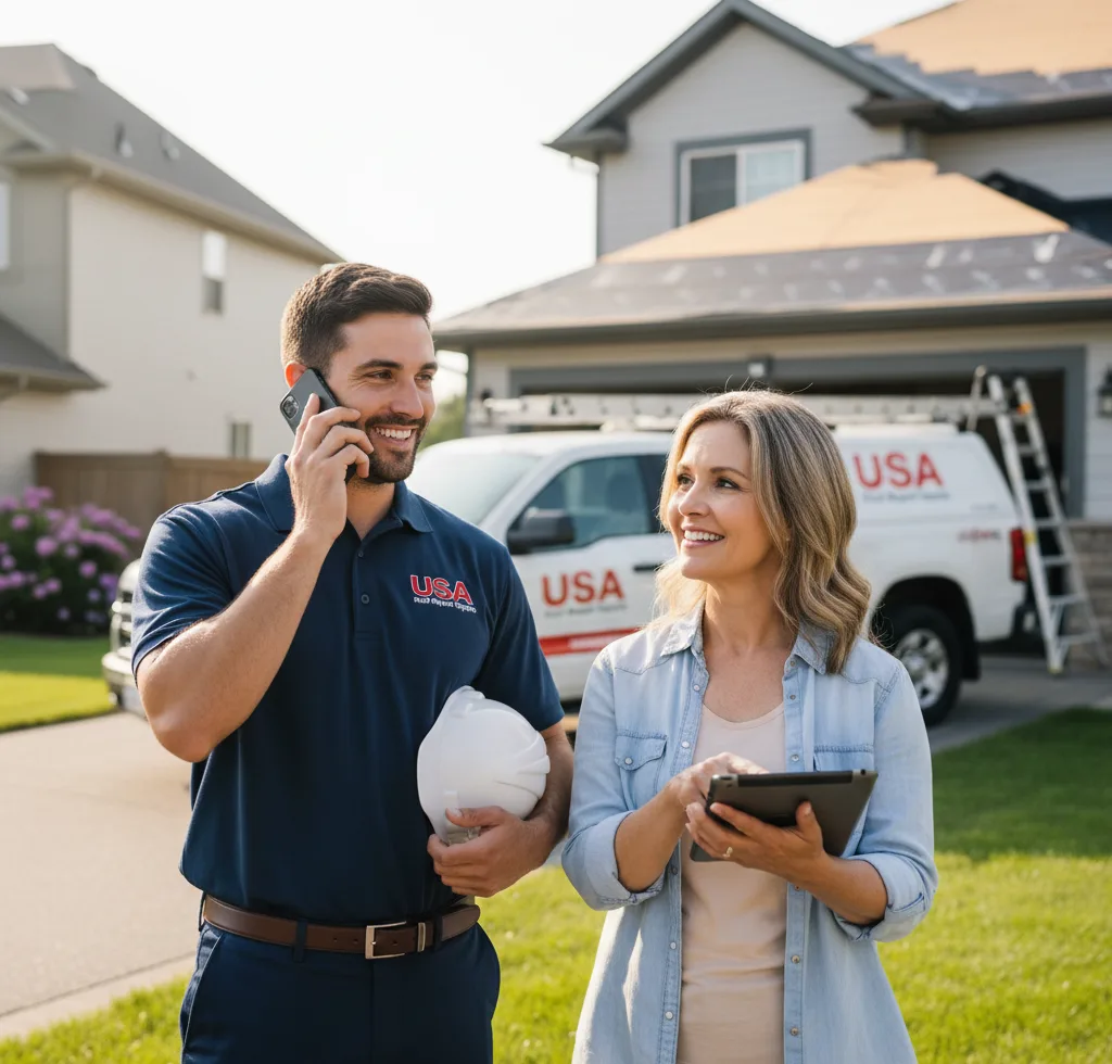 USA Roof Repair Experts customer support in Anson